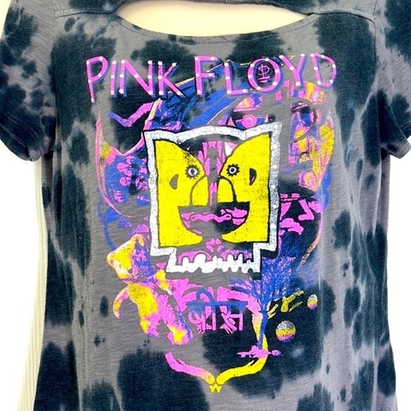 Pink Floyd - Tie Dye Pink Floyd Heads Graphic Short Sleeve T Shirt Size Small - Picture 6 of 9